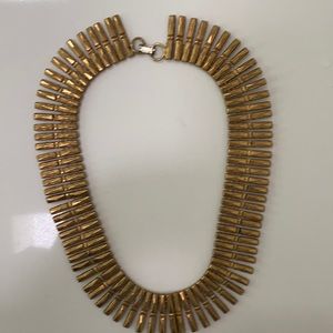 Gold tone statement necklace